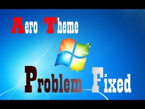 how to troubleshoot aero in windows 7