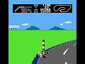 i'm alone, it is 02:00, what i do? i play f1 race in my nes emulator and record it. i used to play it when i was a child. it brings me good memories (and bad memories, like my father angry with me because i wanted to stay awake to play late at night, like i was doing minutes ago). this game came with my first console, a dynavision 3. a black nice cartridge. i still having it. hope it bring good memories for you too.
