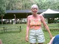 Annie tries the Irish Dancing at Festival