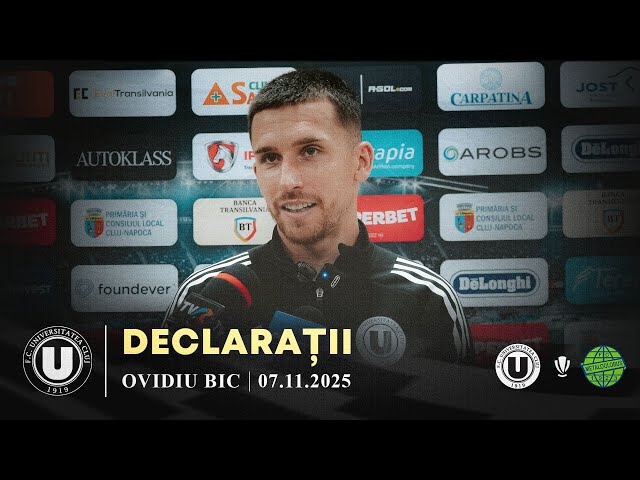 🎙 DECLARAȚII | Ovidiu Bic: „Îmi doresc să am evoluții cât mai bune”