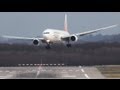 Crosswind Landings during a storm at Düsseldorf ...