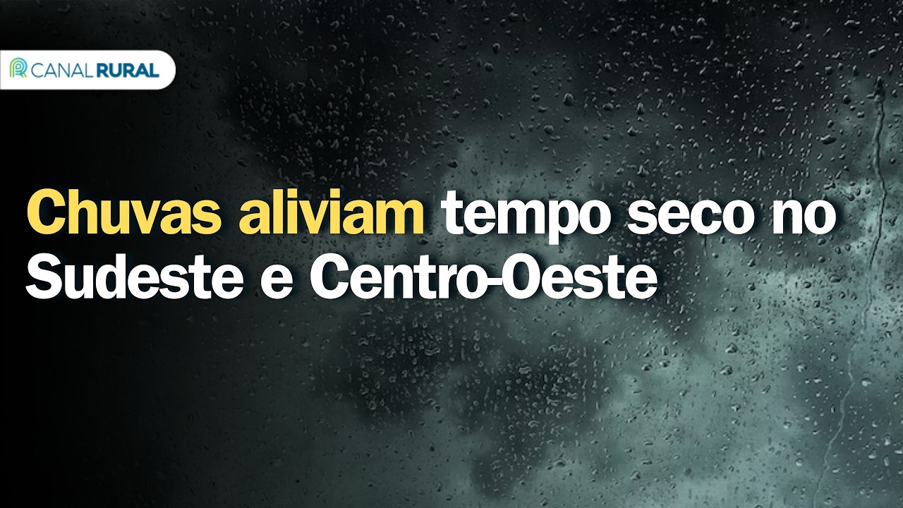 Previsão do tempo | Brasil 15 dias | Chuvas aliviam tempo seco no Sudeste e Centro-Oeste