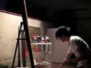 LIVE PAINT 　（ﾌﾗﾐﾝｺﾞ）　北村直登 naoto kitamura