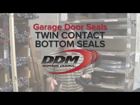how to seal garage door bottom