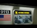 Astoria Bound R160B Alstom N Train 8733-8737 With 9113-9117 @ Canal Street