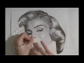 Ball Point Pen Drawing of Marilyn Monroe