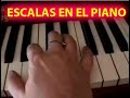 CLASE DE PIANO DEDOS ESCALAS MAYORES/M.DERECHA/#