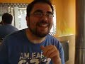 Mike from LA eating spiciest Wurst in the world