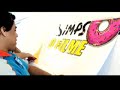 Artfix adesiva avi�o da Gol com o tema dos Simpsons