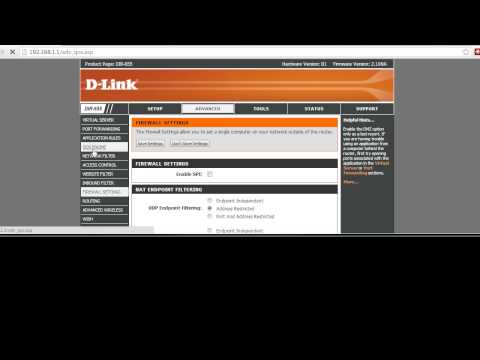 how to remove firewall from dlink router