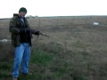 Polish Tantal AK-74 Bullet trap shooting.