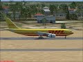 FSX DHL Airbus A300-600 aterrizando en MDSD