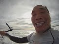 Kinsley ThomasWong Kitesurfing with 2010 Underground Freewaves and BEST Waroo 9m