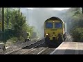Freightliner breaks station smoking ban! Cholsey 4/10/2007