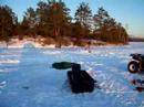Snowboarding + Snowmobile=Crash