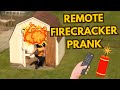 Funny Firecracker Scare Prank