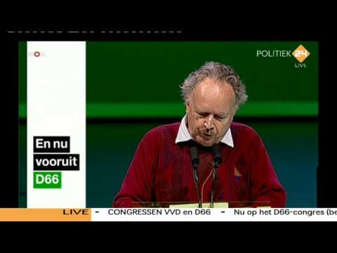 d66 - Paul Haenen is Dominee Gremdaat op congres D66, zaterdag 25-8-2012.