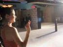 accidental husband premier showing in london with scarlet (aka natassia malthe) arriving