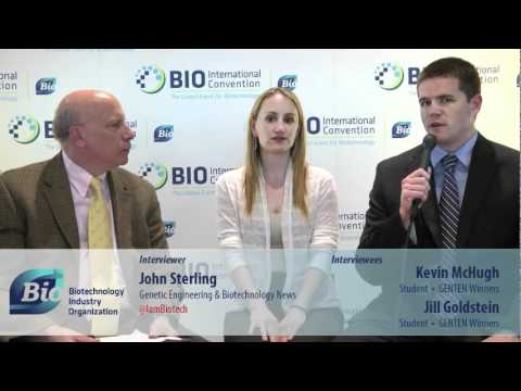 BIOchannel - John Sterling of Genetics Engineering & Biotechnology News interviews Kevin McHugh and Jill Goldstein, GENTEN Award winners.