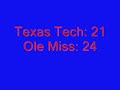 Texas Tech vs. Ole Miss 2009 Cotton Bowl Texas Tech vs. Ole Miss 2009 Cotton Bowl