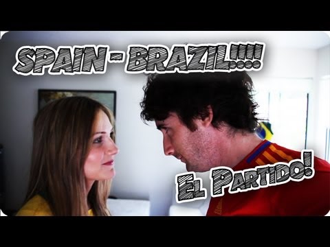 ESPAÑA- BRASIL... El PARTIDO!!! - LuzuVlogs