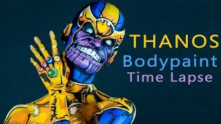 Thanos bodypaint timelapse 10000% speed