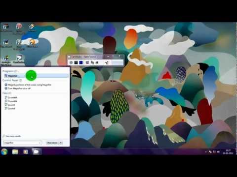 how to zoom screen on windows 7