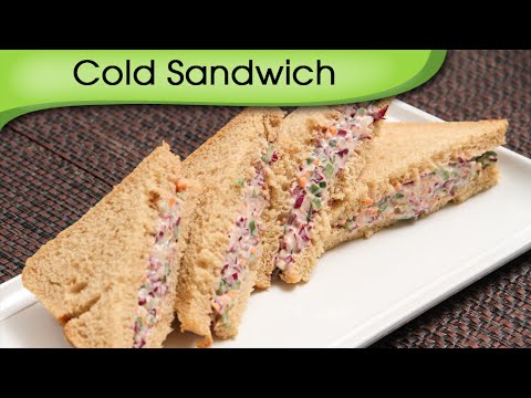 Cold Sandwich – Quick Five Minutes Snack / Tiffin Recipe By Ruchi Bharani