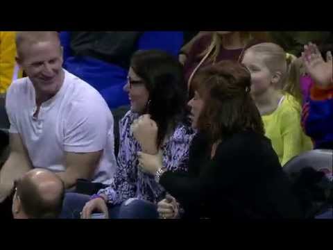 Video: Lebron James Kisses Fans Hand