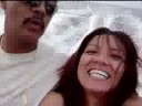 having fun riding in boat