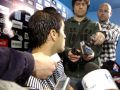 Sebastián Saja en sala de conferencias de Racing Club 01-11-2011 Parte 1