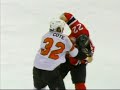Riley Cote vs. Aaron Asham Riley Cote vs. Aaron Asham