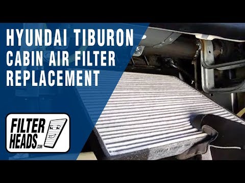 Cabin air filter replacement- Hyundai Tiburon