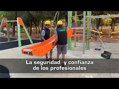 Vídeo sobre Proyecto llave en mano de un parque infantil inclusivo en Hortaleza, Madrid