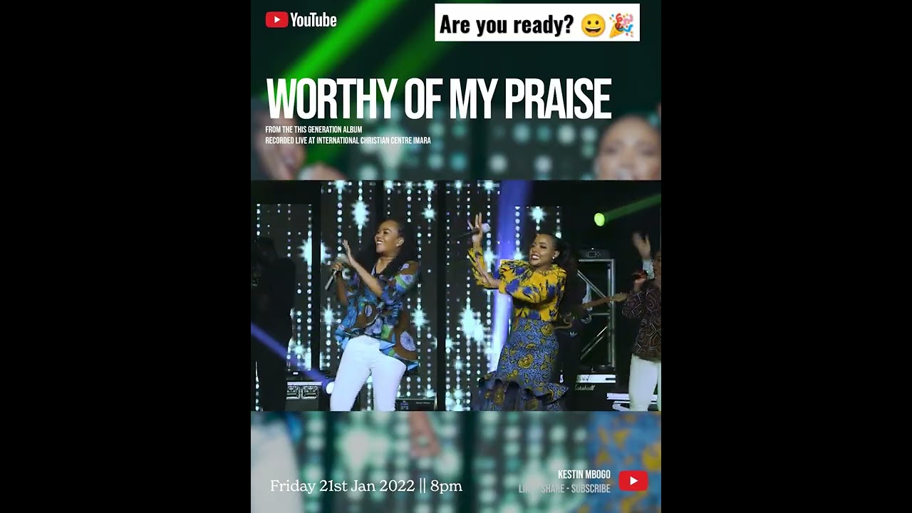 Here's a little snippet of #WorthyOfMyPraise 😀 Out this Friday!! 🎉