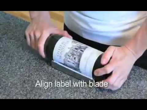how to remove labels from wine bottles