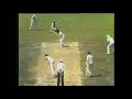 lillee gets gavaskar lbw.gavaskar claims an inside edge.lillee will have none of it and points him in the right direction.sunny decides to call the non striker off the field in protest.