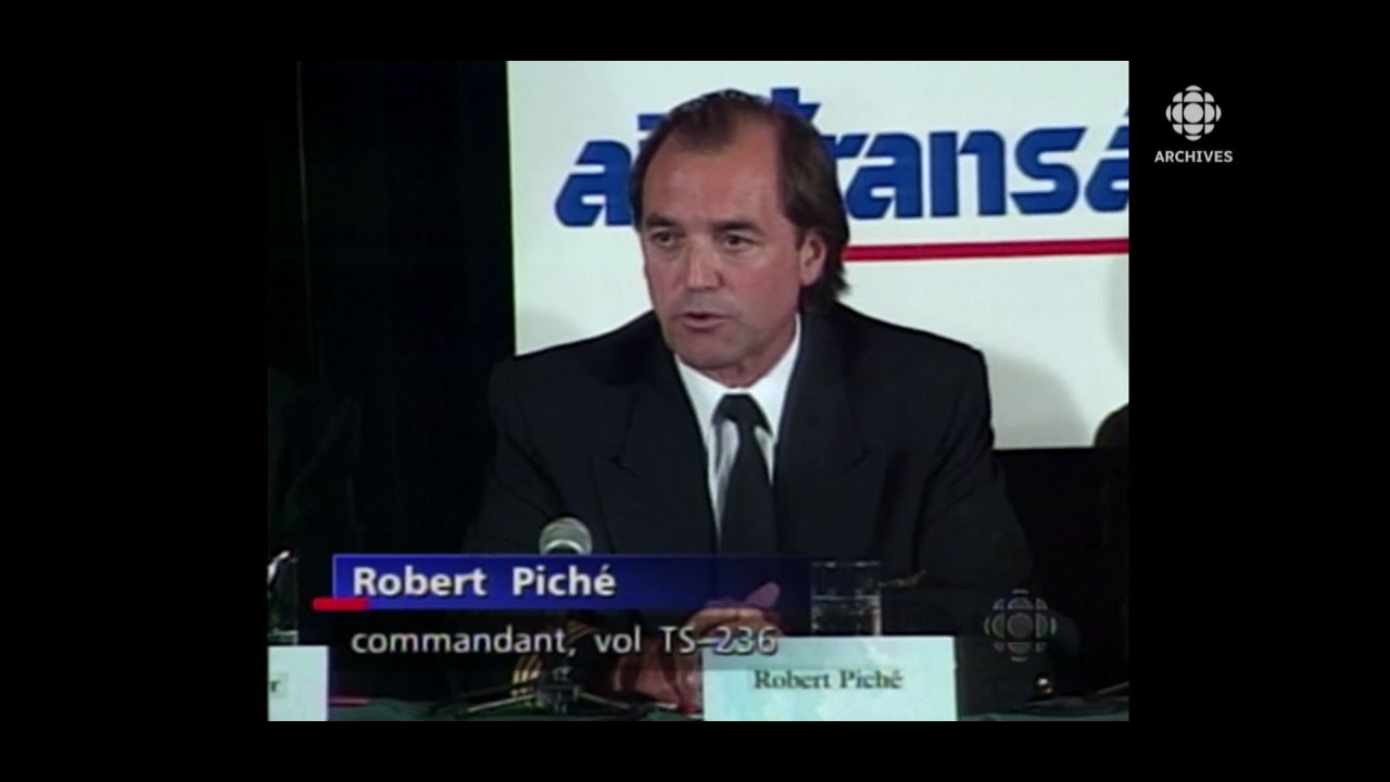 Août 2001, Le Commandant Piché et l'équipage en conférence de presse quelques jours après l'exploit