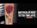 The Best 15 Watercolour Pink Rose Tattoo