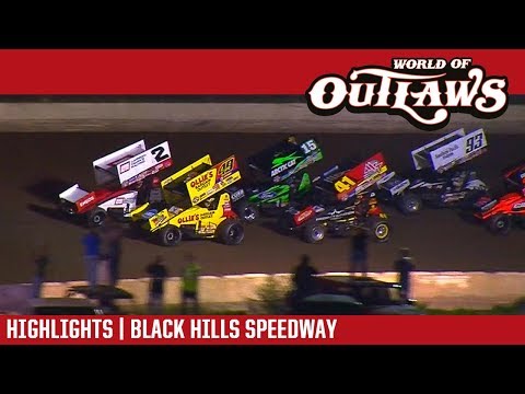 World of Outlaws Craftsman Sprint Cars Black Hills Speedway August 25, 2017