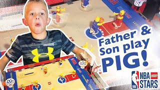 Basketball game of PIG Lego NBA style