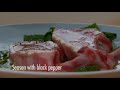 English Lamb Cutlets on Minted pea puree