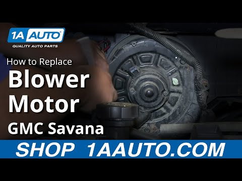 How to Install Replace AC Heater Fan Blower Motor 1997-2013 Chevy Express GMC Savana