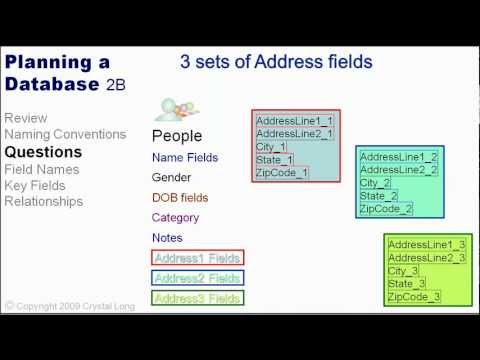 Learn Access -2.B- Planning Database Fields (Ken Gaines