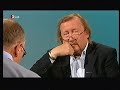 Montag, den 27.10.2008 22:25 Uhr

Vis-à-vis: Peter Sloterdijk, Philosoph

befragt von Frank A. Meyer
(Erstsendung 12.10.2008)

[kurz]
Peter Sloterdijks Auftritt auf der philosophischen Bühne mit der 
