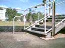 kickflip root 7 stair first try