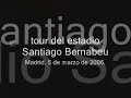 tour del estadio santiago bernabeu