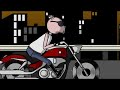 Action Pig on bike