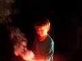 were bein bored and playin with sparklers