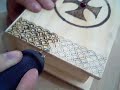 Pirograbado cajita de madera